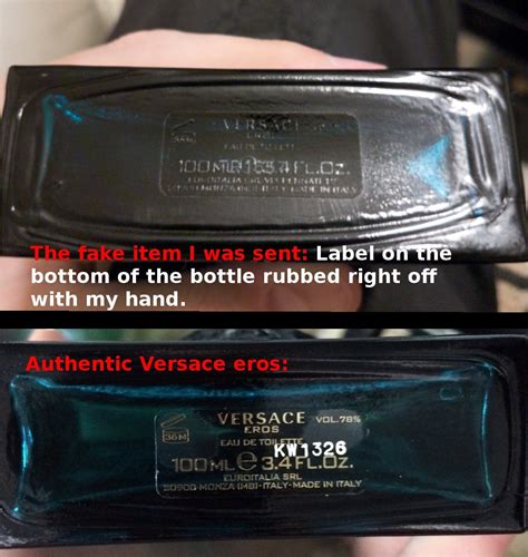 fake versace eros|Bought a fake bottle of Versace Eros on ebay. (Album).